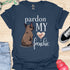 Pardon my frenchie - V3 - Brown Shy Innocent T-Shirt